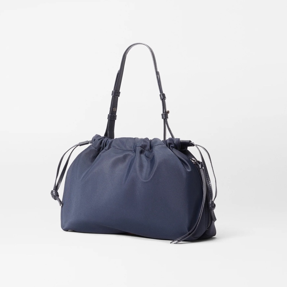 NEW MZ Wallace Small Waverly Shoulder, Navy, lightweight